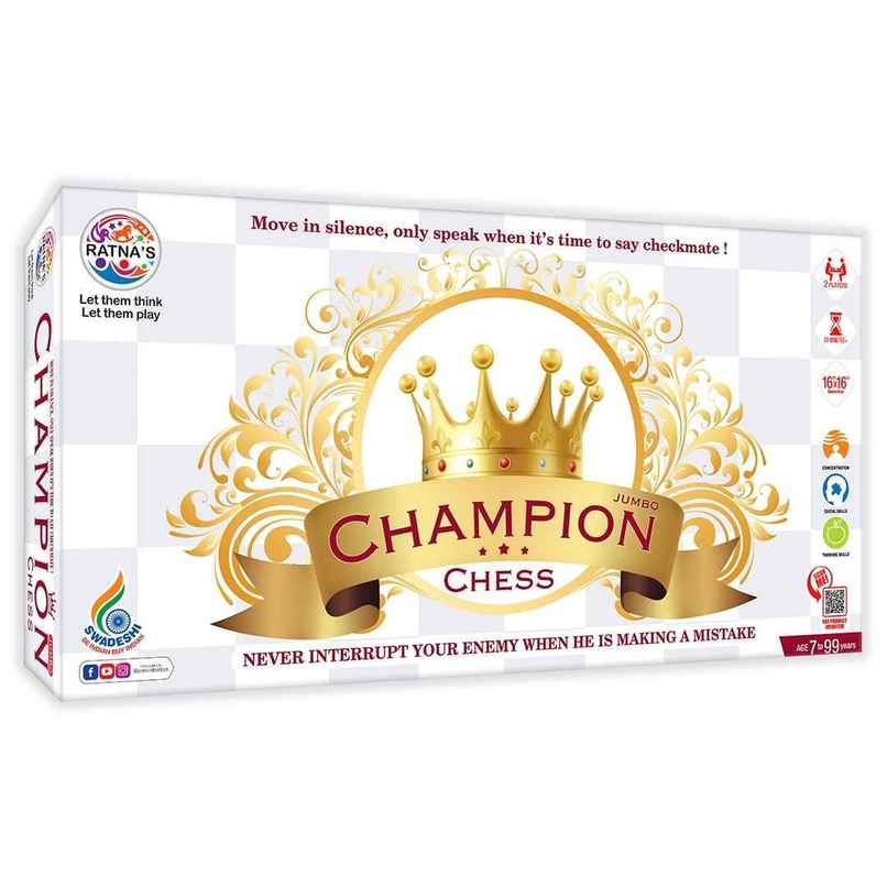 Ratna's Champion Chess Jumbo Board Game | 7+ Years