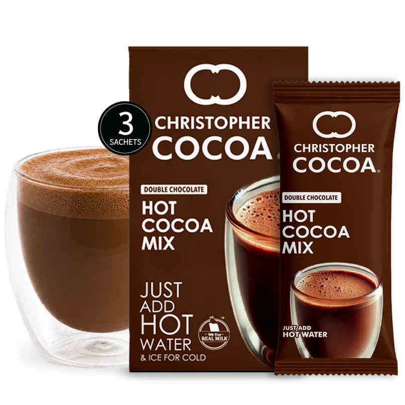 Christopher Cocoa Hot Cocoa Premix | Instant Hot Chocolate | 3 Sachets