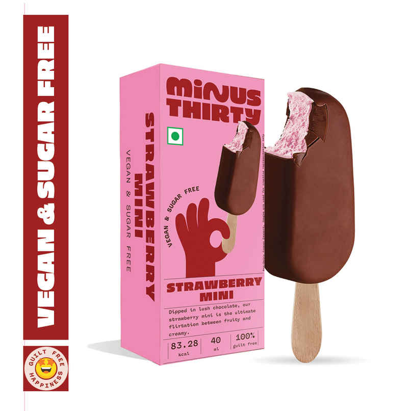 Minus Thirty Strawberry Mini Stick Vegan & Sugar Free Minus Thirty Strawberry Mini Stick Vegan & Sugar Free