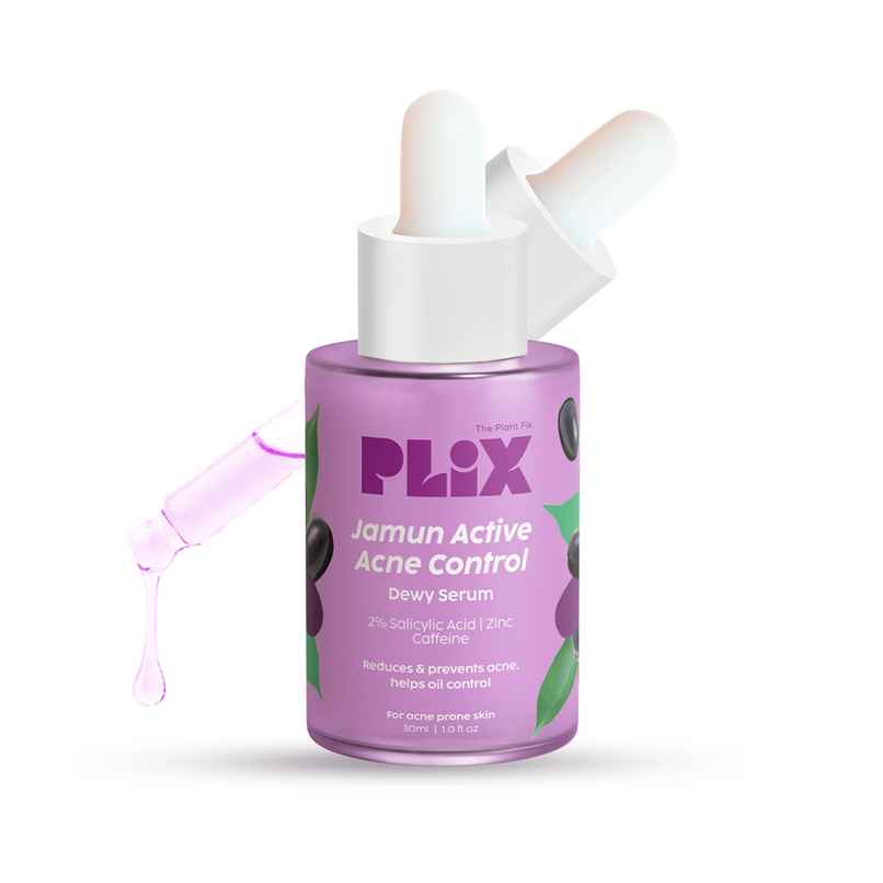 Plix The Plant Fix Jamun 2% Salicylic Acid Exfoliating Face Serum | For Active Acne & Blackheads