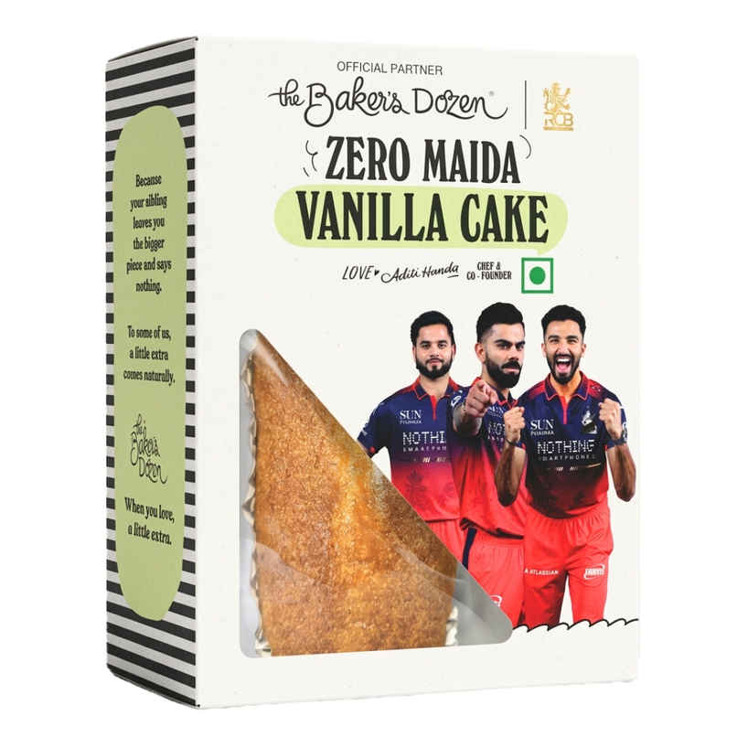 The Baker's Dozen Vanilla Cake | Veg Eggless cake | Tea Cake | Zero Palm Oil | Zero Trans Fat