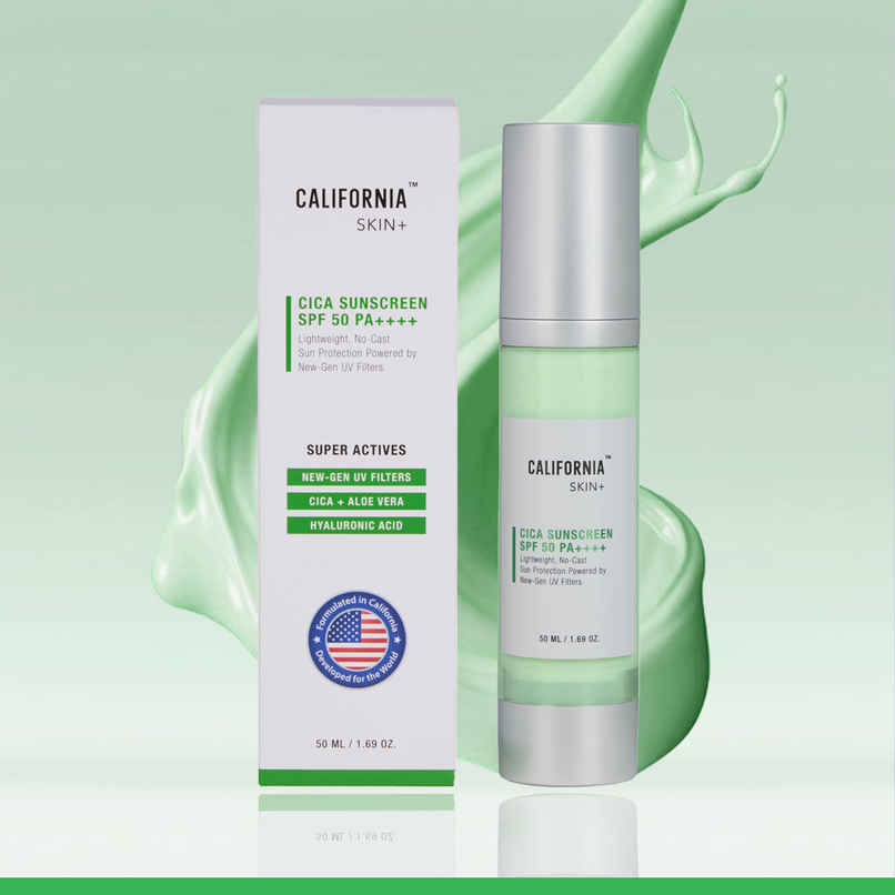 California Skin+ No-Cast, Hyaluronic Glow Sunscreen SPF50++++ California Skin+ No-Cast, Hyaluronic Glow Sunscreen SPF50++++