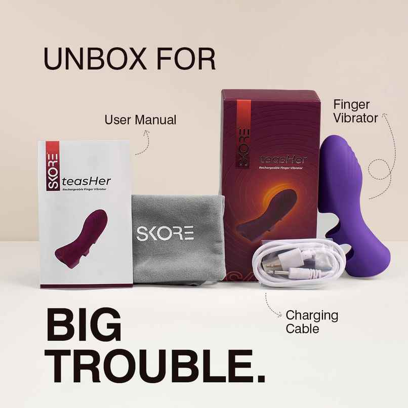 Skore Teaser Finger Vibrator | Rechargeable | Waterproof