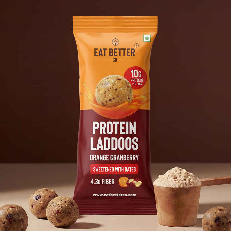 Eat Better Co Protein Laddu | Orange Cranberry Eat Better Co Protein Laddu | Orange Cranberry