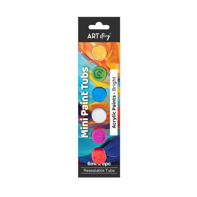 Itsy Bitsy Mini Paint Tubs Acrylic Paint Bright 6 ml x 6 shades LB Itsy Bitsy Mini Paint Tubs Acrylic Paint Bright 6 ml x 6 shades LB