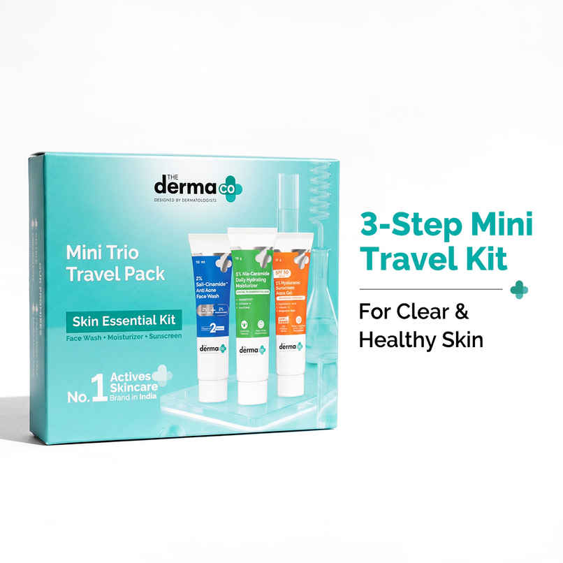 The Derma Co Mini Trio Travel Pack The Derma Co Mini Trio Travel Pack