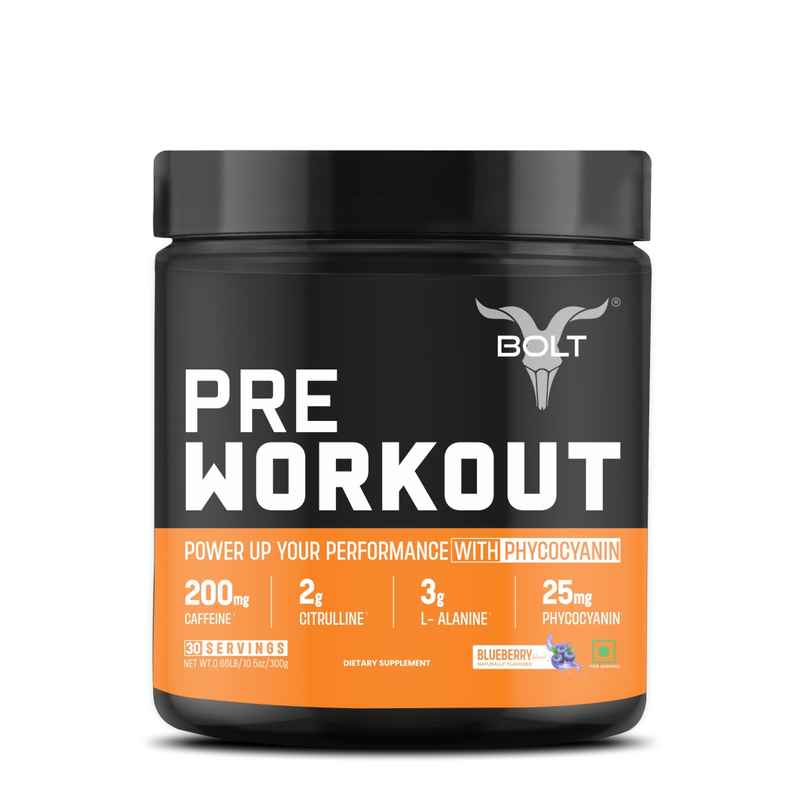 Bolt Nutrition Pre Workout Supplement | 30 Servings | Blue Berry Blast Bolt Nutrition Pre Workout Supplement | 30 Servings | Blue Berry Blast