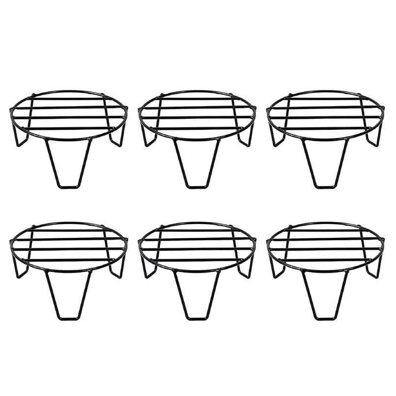 TrustBasket Eclips Stand | Black | Set of 6 | Strong Planter Stand for Balcony Garden & Home Decor TrustBasket Eclips Stand | Black | Set of 6 | Strong Planter Stand for Balcony Garden & Home Decor