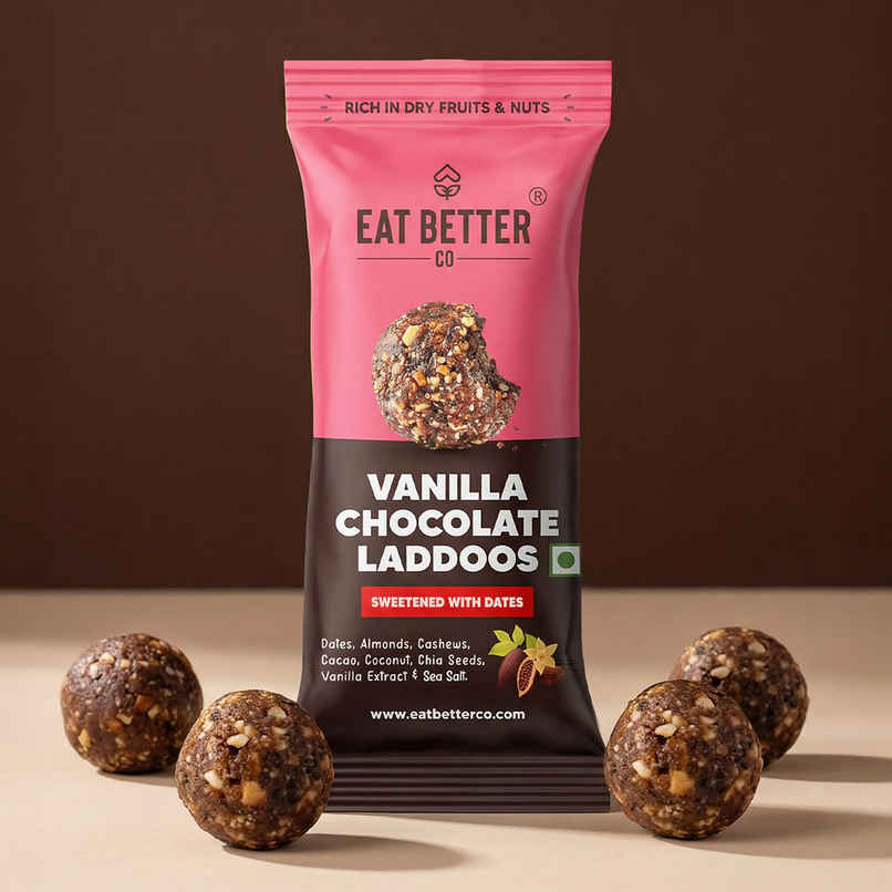 Eat Better Co Vanilla & Chocolate Laddoos High Protein, Truly Natural Eat Better Co Vanilla & Chocolate Laddoos High Protein, Truly Natural