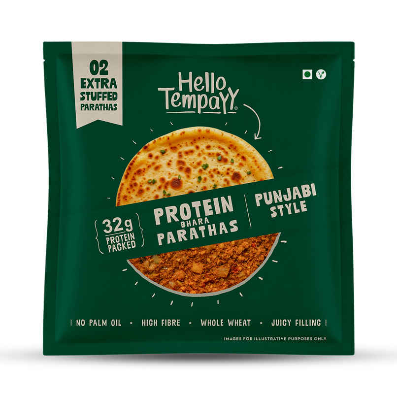 Hello Tempayy Punjabi Protein Parathas - 32g Protein Hello Tempayy Punjabi Protein Parathas - 32g Protein