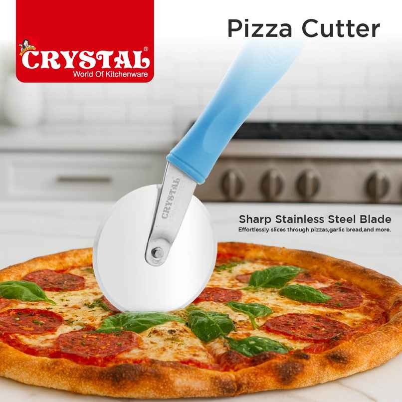 Crystal Stainless Steel Pizza Cutter, Multicolour Crystal Stainless Steel Pizza Cutter, Multicolour