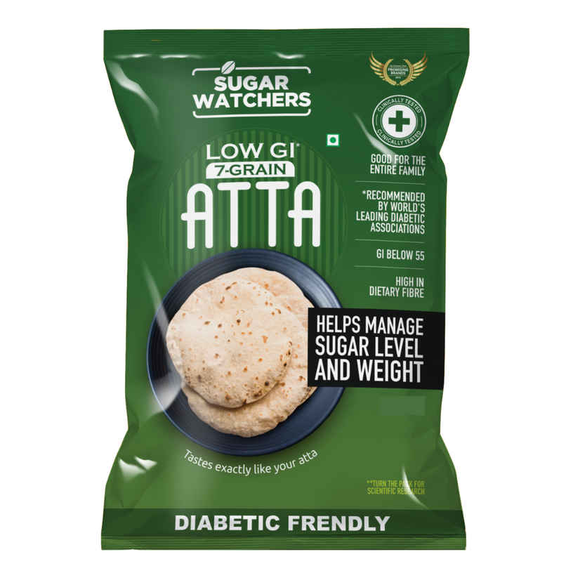 Sugar Watchers Low Gi 7 Grain Atta - Diabetic Friendly Pouch Sugar Watchers Low Gi 7 Grain Atta - Diabetic Friendly Pouch