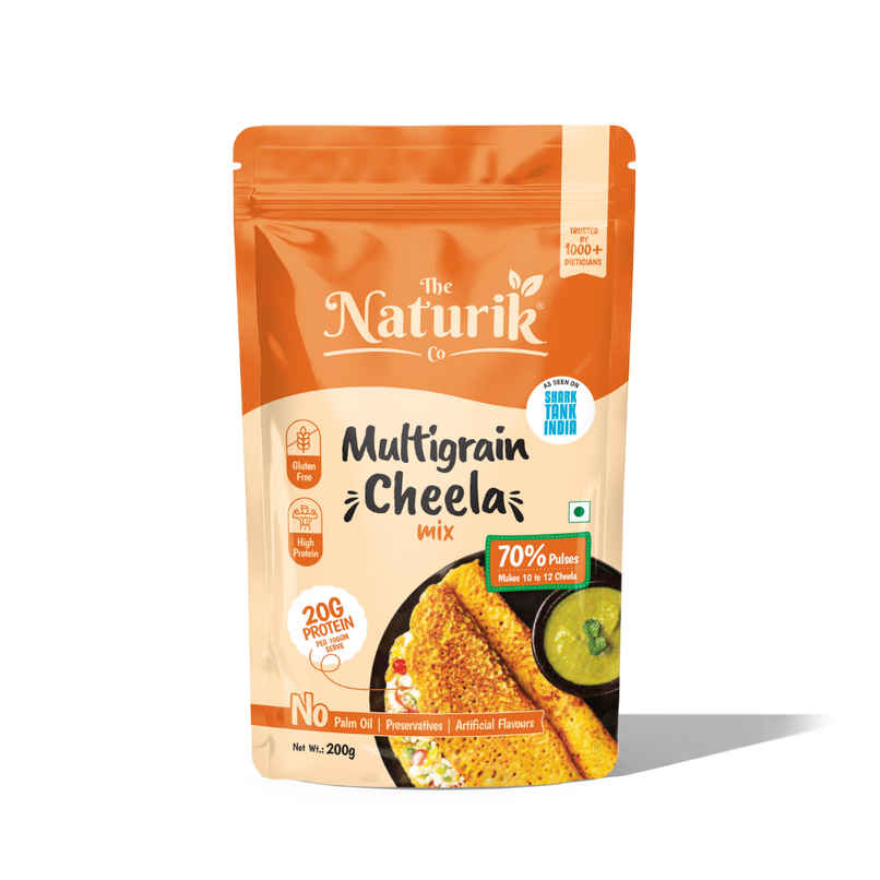 The Naturik Co Multigrain High Protein Chilla Mix | Instant Healthy Breakfast & Weight Loss