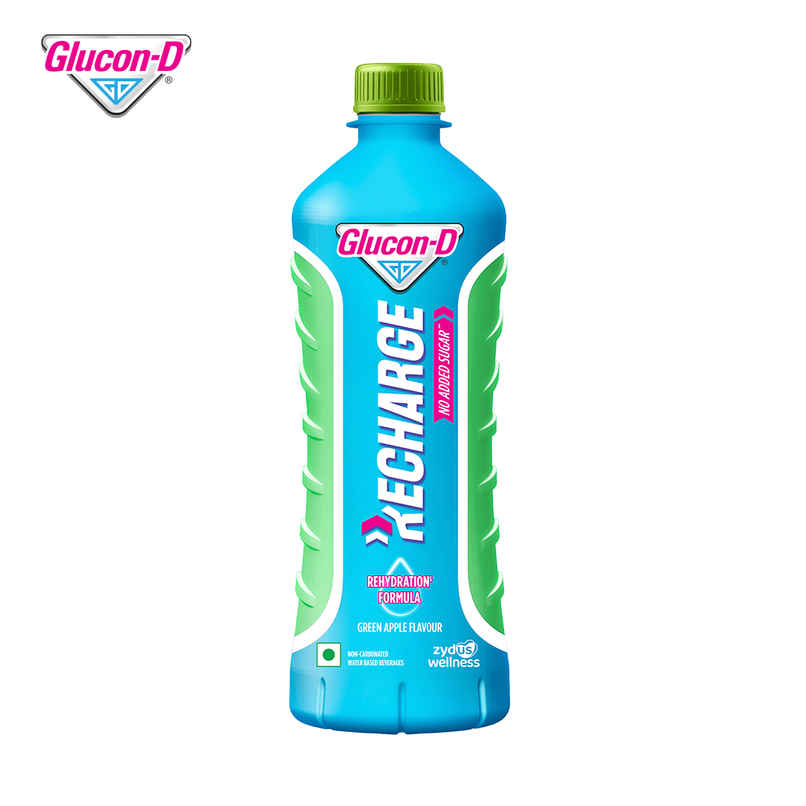 Glucon-D Recharge Instant Energy Drink | Green Apple