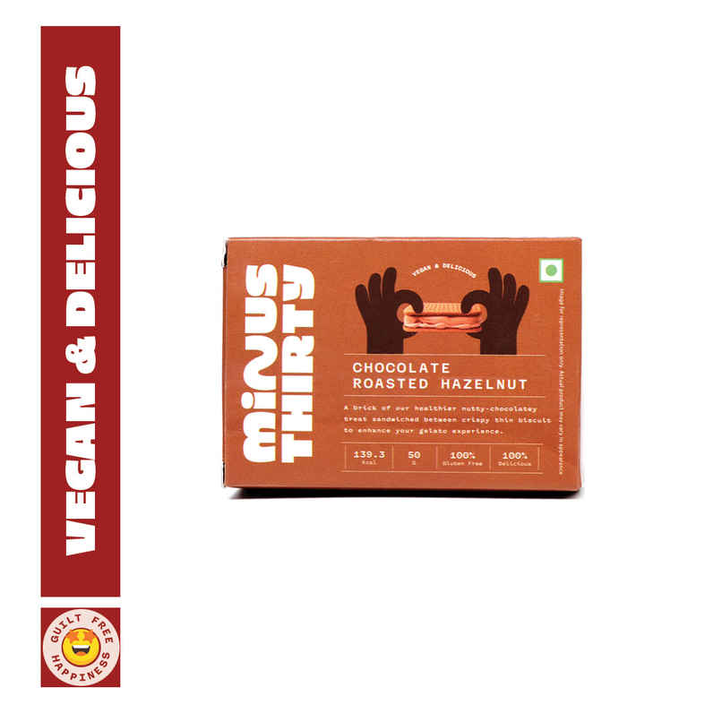 Minus Thirty Chocolate Roasted Hazelnut Ice Cream Sandwich | Vegan