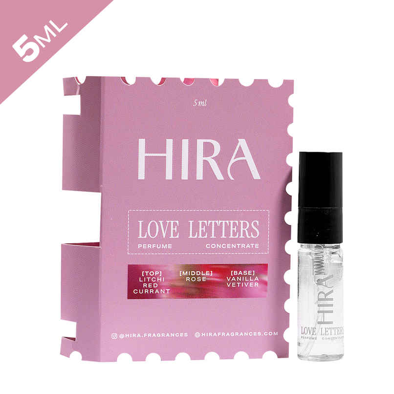 HIRA Love Letters Eau De Perfume | Mini | For Woman | Fruity Floral & Vanilla Scent