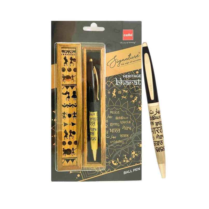 Cello Bharat Heritage Blue Ball Pen (Pack Of 1) Cello Bharat Heritage Blue Ball Pen (Pack Of 1)