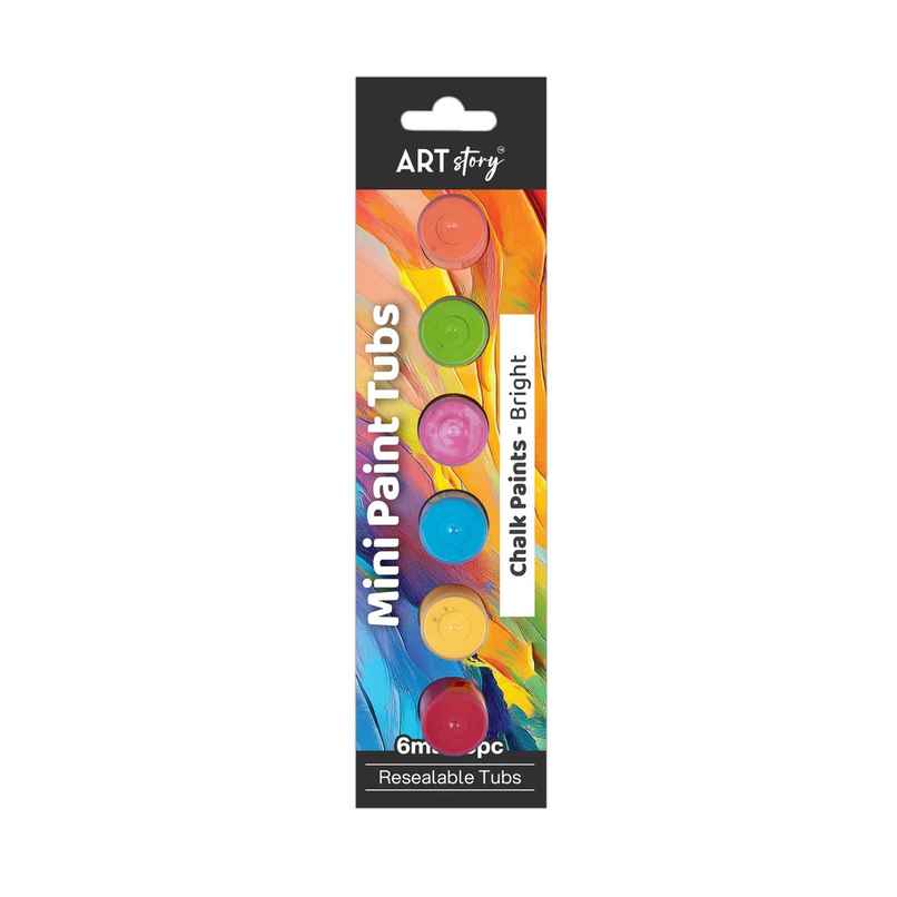 Itsy Bitsy Mini Paint Tubs Chalk Paint Bright 6 ml x 6 shades LB
