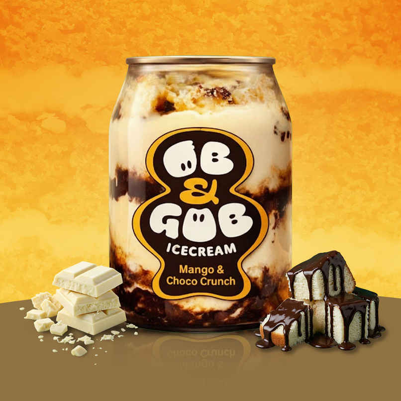 OB & GOB Mango & Choco Crunch Ice Cream Sundae