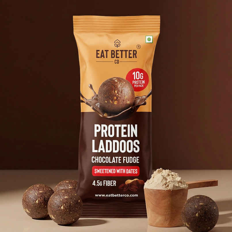 Eat Better Co Protein Laddu | Chocolate Fudge Eat Better Co Protein Laddu | Chocolate Fudge