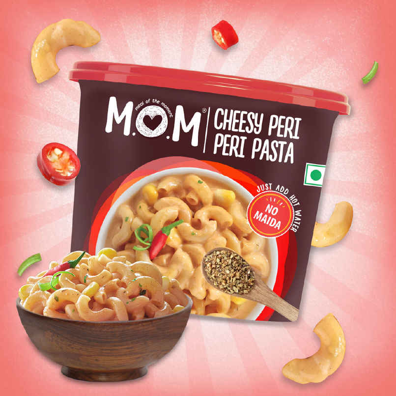 MOM Cheesy Peri Peri Instant Pasta | Quick & Cheesy MOM Cheesy Peri Peri Instant Pasta | Quick & Cheesy