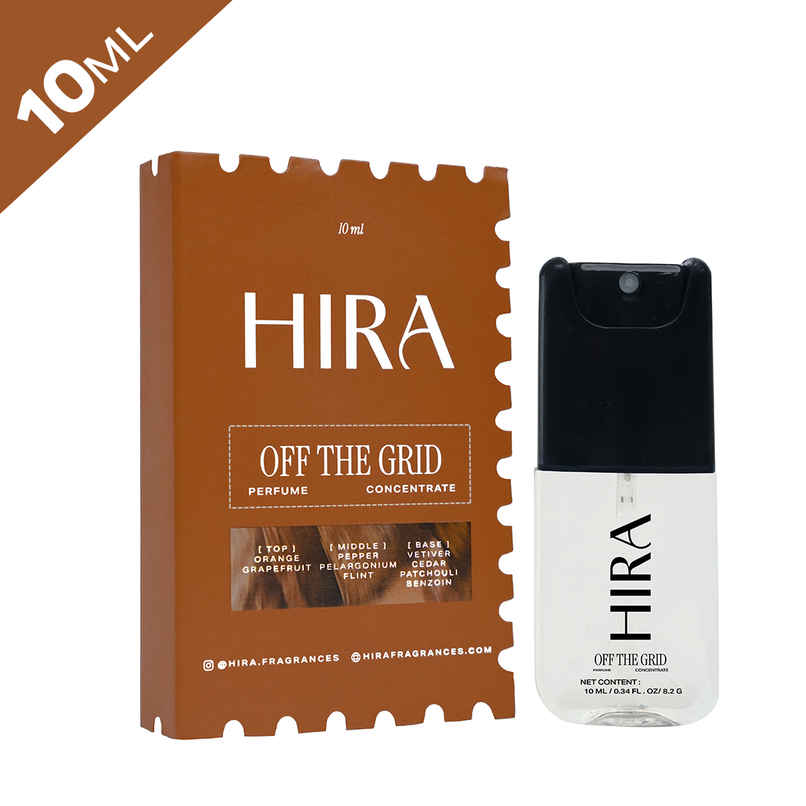 HIRA Off The Grid Long Lasting Eau De Perfume For Men | Earthy & Citrus Notes