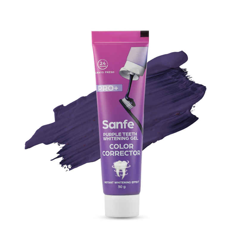 Sanfe Purple Teeth Whitening Gel Color Corrector | Instant Whitening Sanfe Purple Teeth Whitening Gel Color Corrector | Instant Whitening