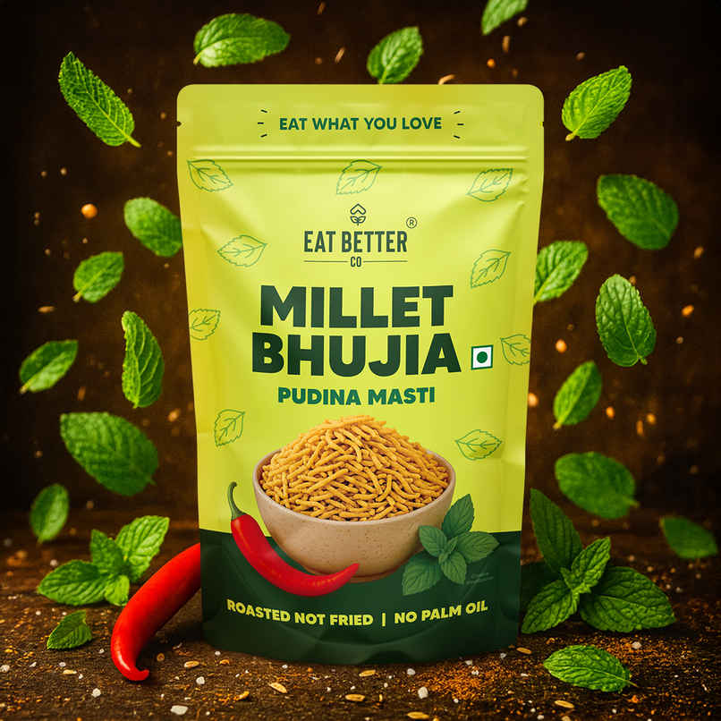 Eat Better Co Millet Bhujia | Pudina Masti | Roasted