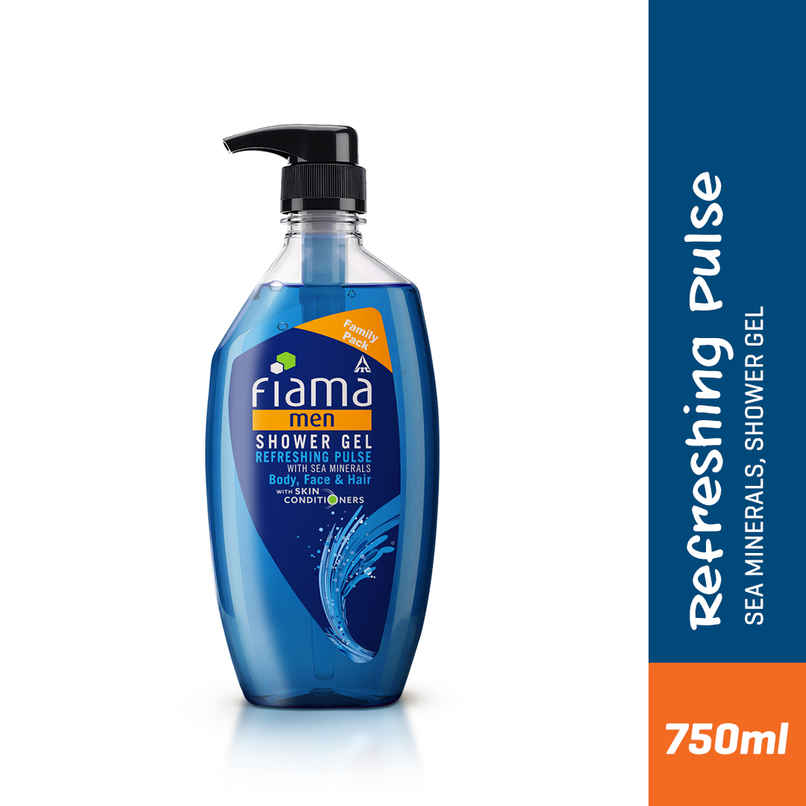 Fiama Men Shower Gel Refreshing Pulse Body Wash, With Skin Conditioners For Refreshed Skin - Bottle Fiama Men Shower Gel Refreshing Pulse Body Wash, With Skin Conditioners For Refreshed Skin - Bottle