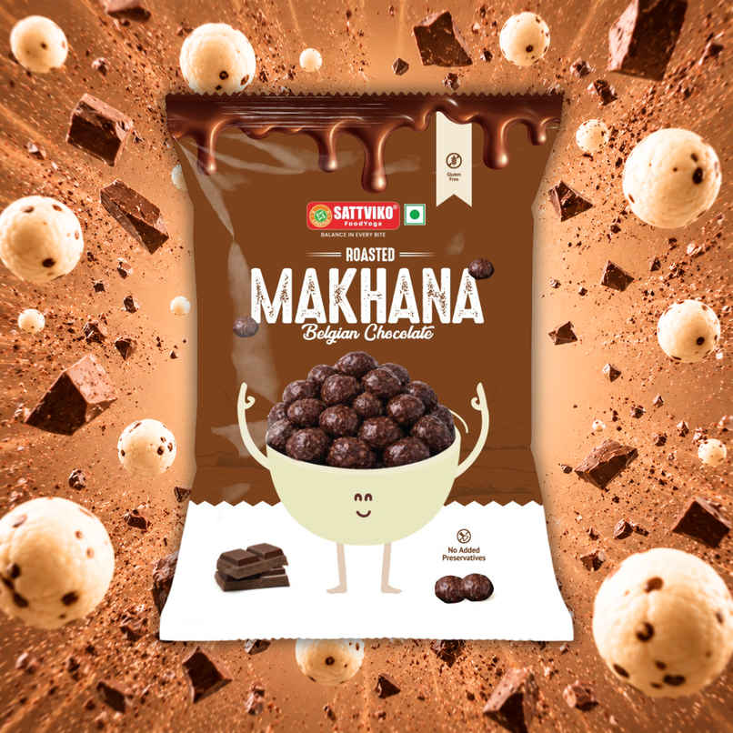 Sattviko Belgian Chocolate Roasted Makhana