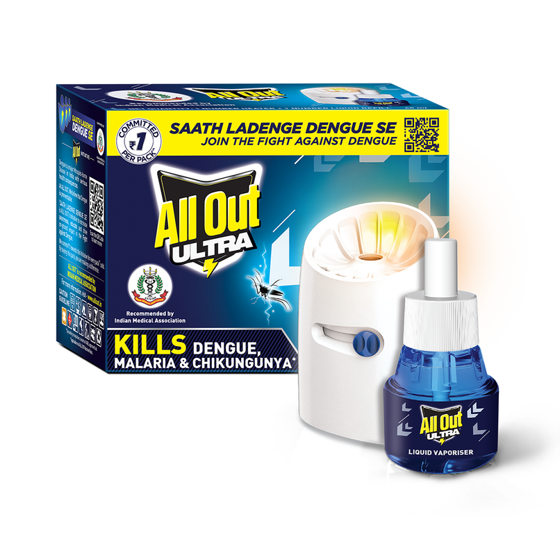 All Out Ultra |  Slider Machine + 1 Refill | Liquid Vaporiser Mosquito Repellent