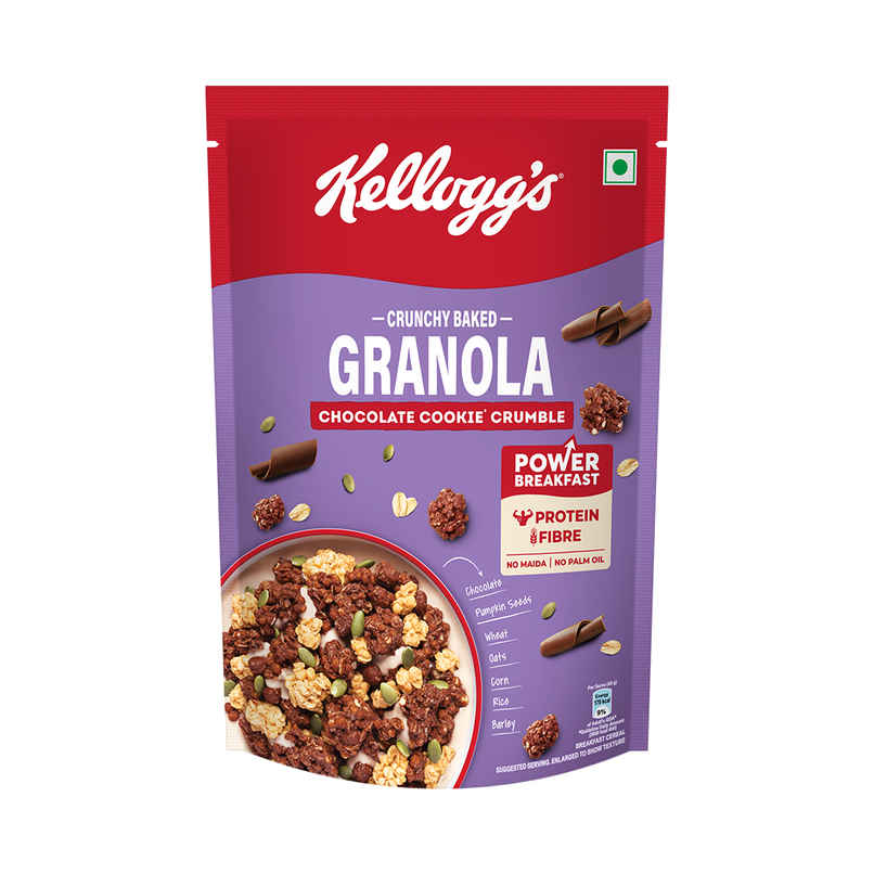 Kellogg's Crunchy Chocolate Cookie Crumble Granola | No Maida, No Palm Oil