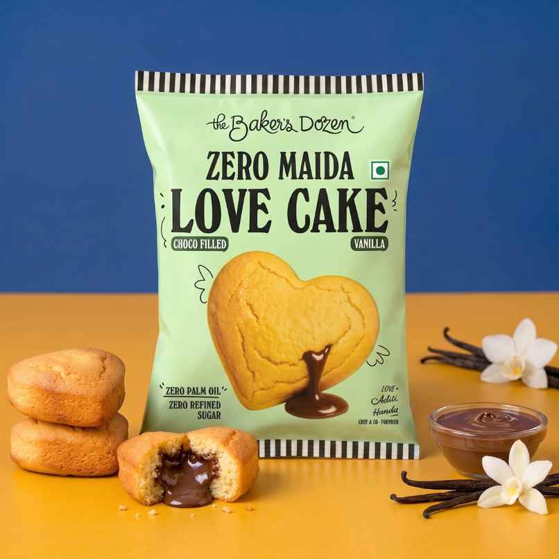 The Baker's Dozen Love Cake, Vanilla Eggless