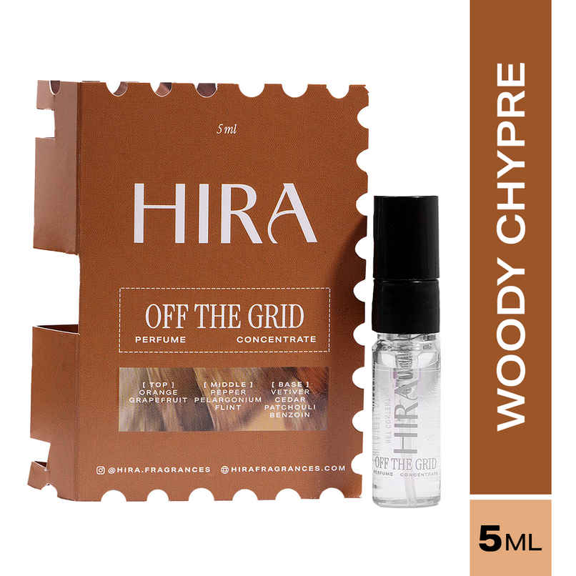 HIRA Off The Grid Eau De Perfume Mini for Men with Earthy & Citrus Notes HIRA Off The Grid Eau De Perfume Mini for Men with Earthy & Citrus Notes