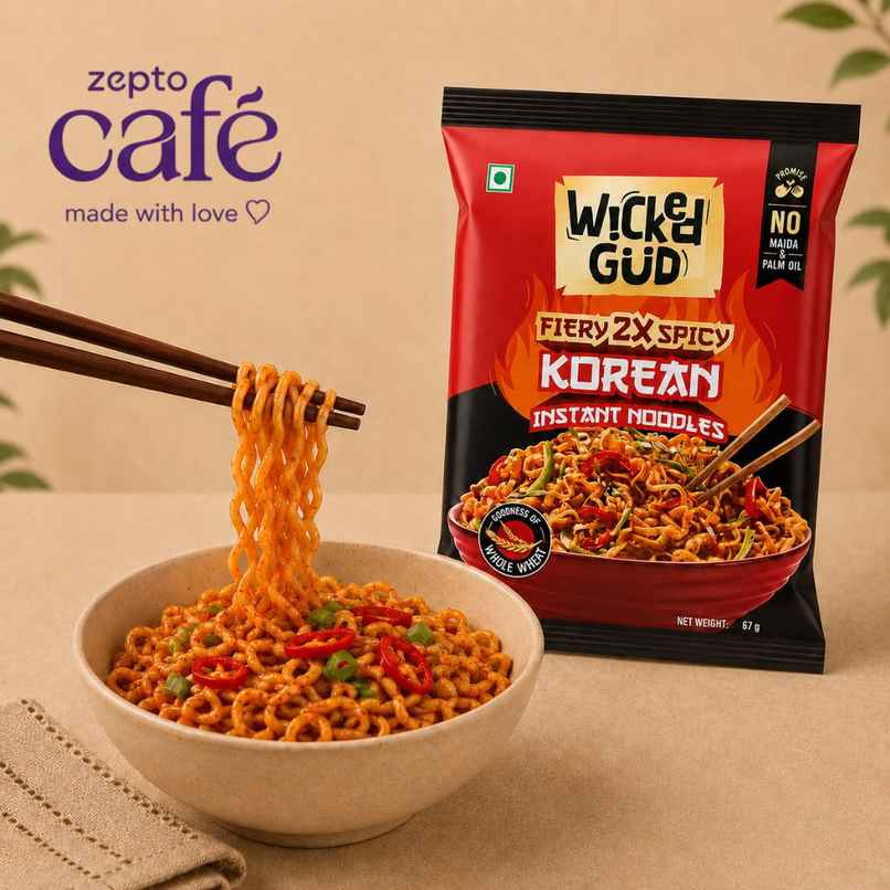 2X Spicy Korean Noodle | WickedGud X Zepto Cafe 2X Spicy Korean Noodle | WickedGud X Zepto Cafe