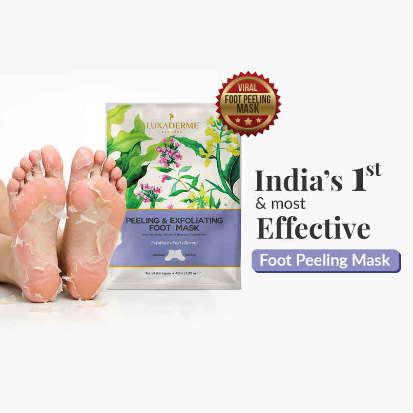 LuxaDerme Peeling & Exfoliating Foot Mask