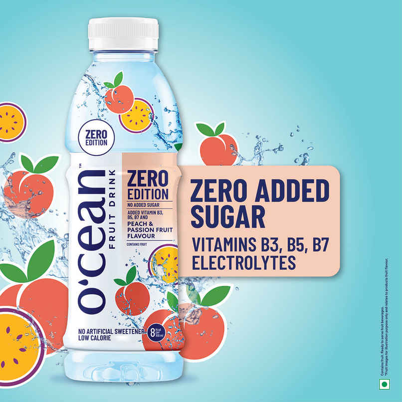 O'cean Fruit Water Zero Peach & Passion Vitamin & Electrolyte Hydration O'cean Fruit Water Zero Peach & Passion Vitamin & Electrolyte Hydration