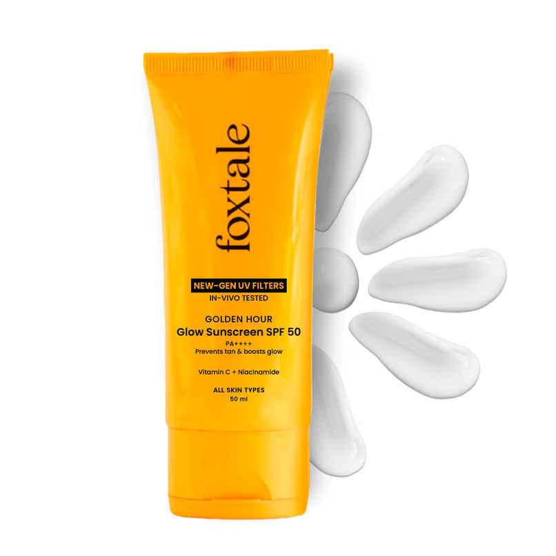 Foxtale Glow Sunscreen SPF50 PA++++ In-Vivo Tested