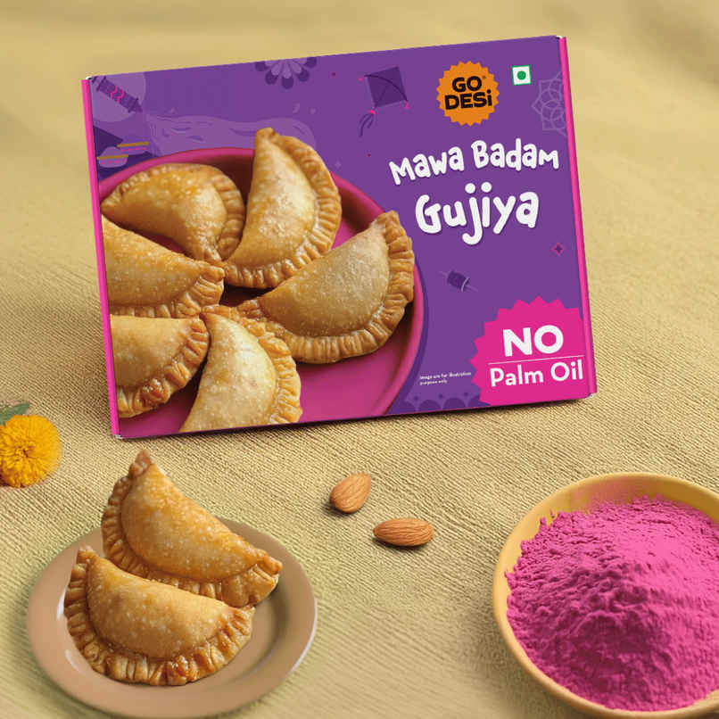 GO DESi Mawa Badam Gujiya | No palm oil GO DESi Mawa Badam Gujiya | No palm oil