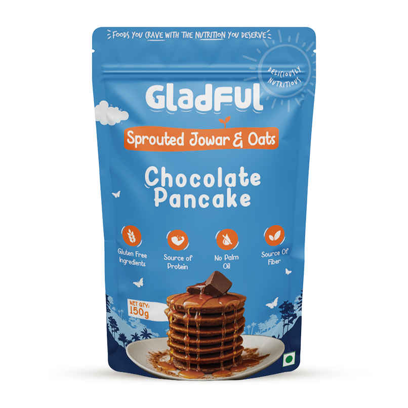 Gladful Choco Pancake Sprouted Millets and Masoor Mix