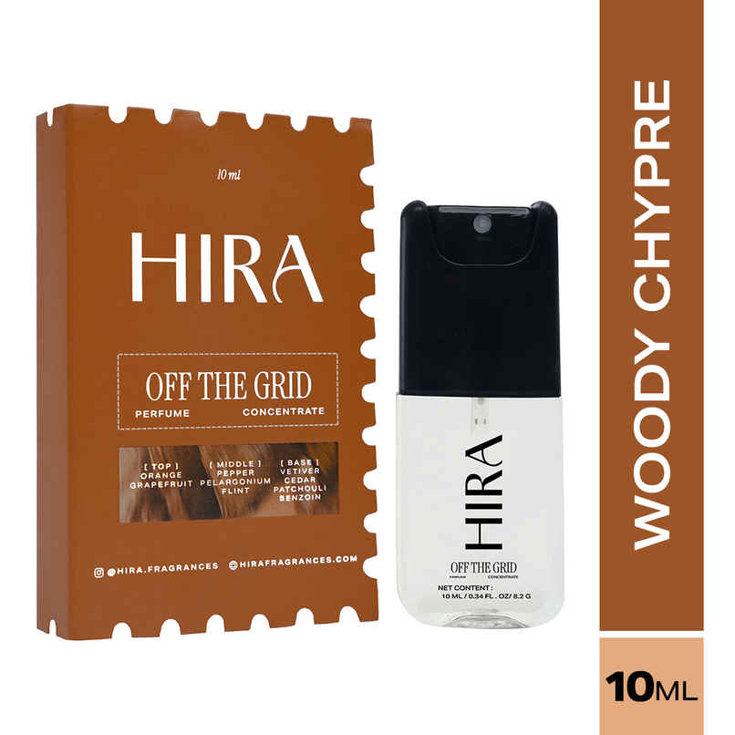 HIRA Off The Grid Long Lasting Eau De Perfume For Men | Earthy & Citrus Notes