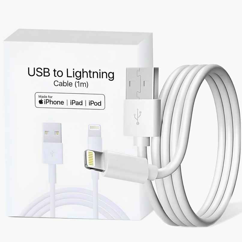 Roarx MFi Certified USB to Lightning Charging Cable (for iPhone, Supports Apple CarPlay & Data Transfer) - White Roarx MFi Certified USB to Lightning Charging Cable (for iPhone, Supports Apple CarPlay & Data Transfer) - White