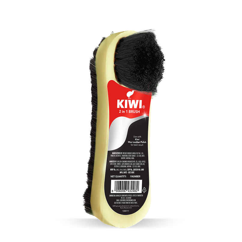 Kiwi 2-in-1 Shoe Brush For Leather Shoes