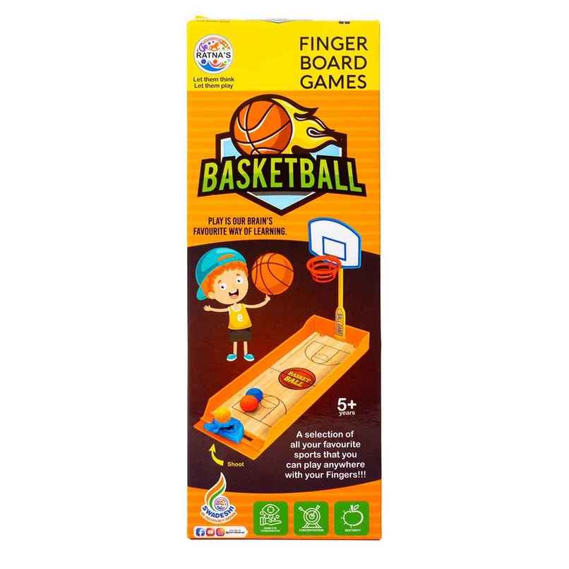 Ratna's Finger Board Basket Ball | Assorted | 5+ Years