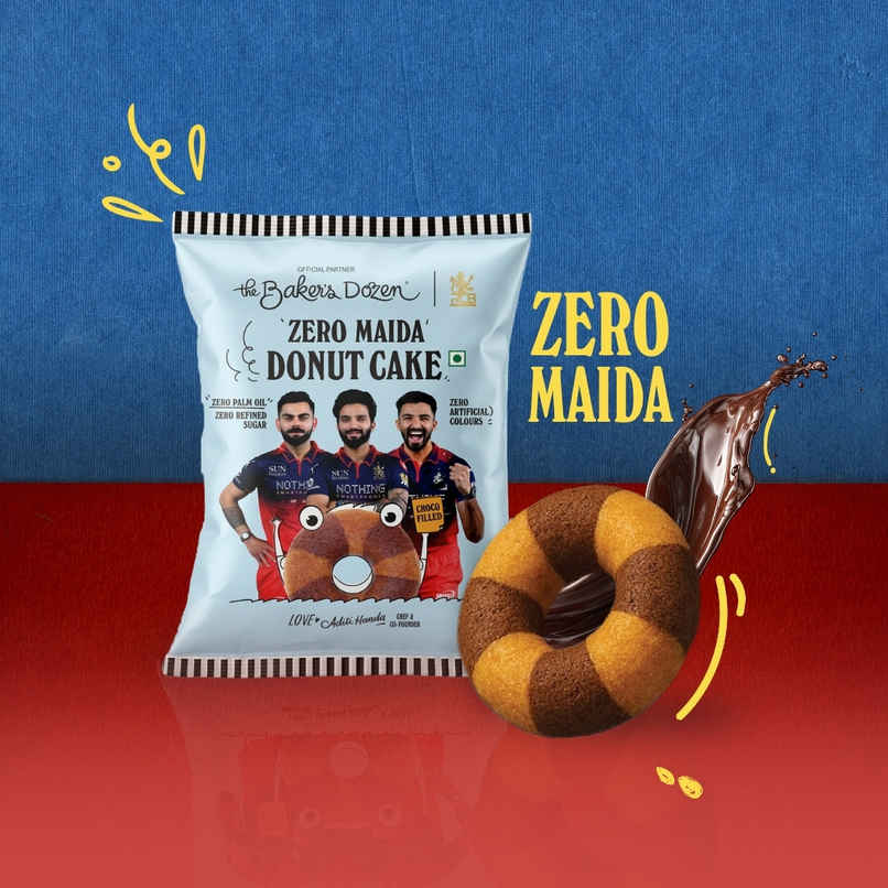 The Baker's Dozen Zero Maida Donut Cake | Small Cake | Tiffin Pack | Creamfills | | Zero Palm Oil The Baker's Dozen Zero Maida Donut Cake | Small Cake | Tiffin Pack | Creamfills | | Zero Palm Oil