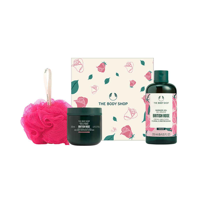 The Body Shop British Rose Showering Delight Gift Set The Body Shop British Rose Showering Delight Gift Set