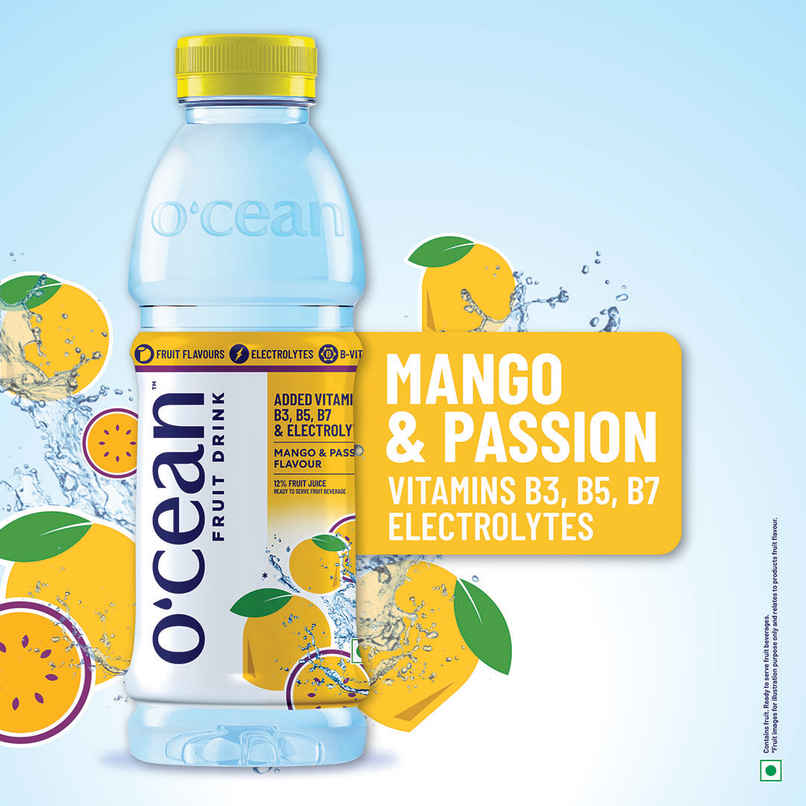 O'cean Fruit Water Mango & Passion Vitamin & Electrolyte Hydration