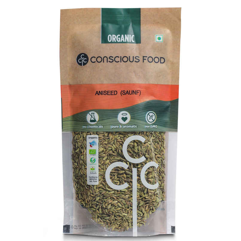 Conscious Food Organic Saunf Seeds