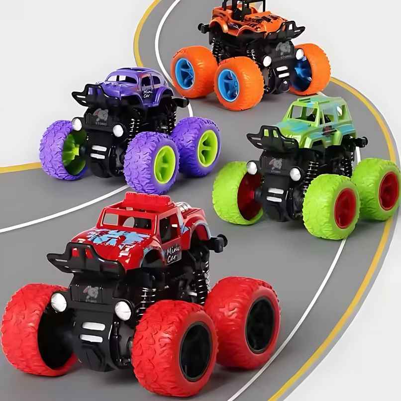 Storio 4X4 Friction Powered Mini Monster Trucks