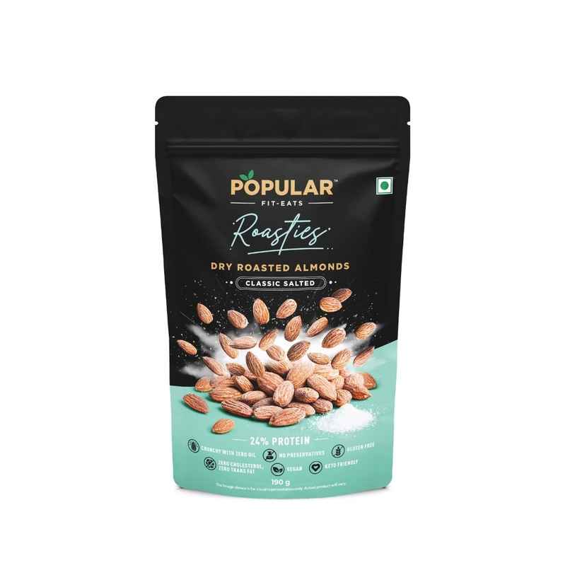 Popular Roasties Dry Roasted Almond | Classic Salted Popular Roasties Dry Roasted Almond | Classic Salted